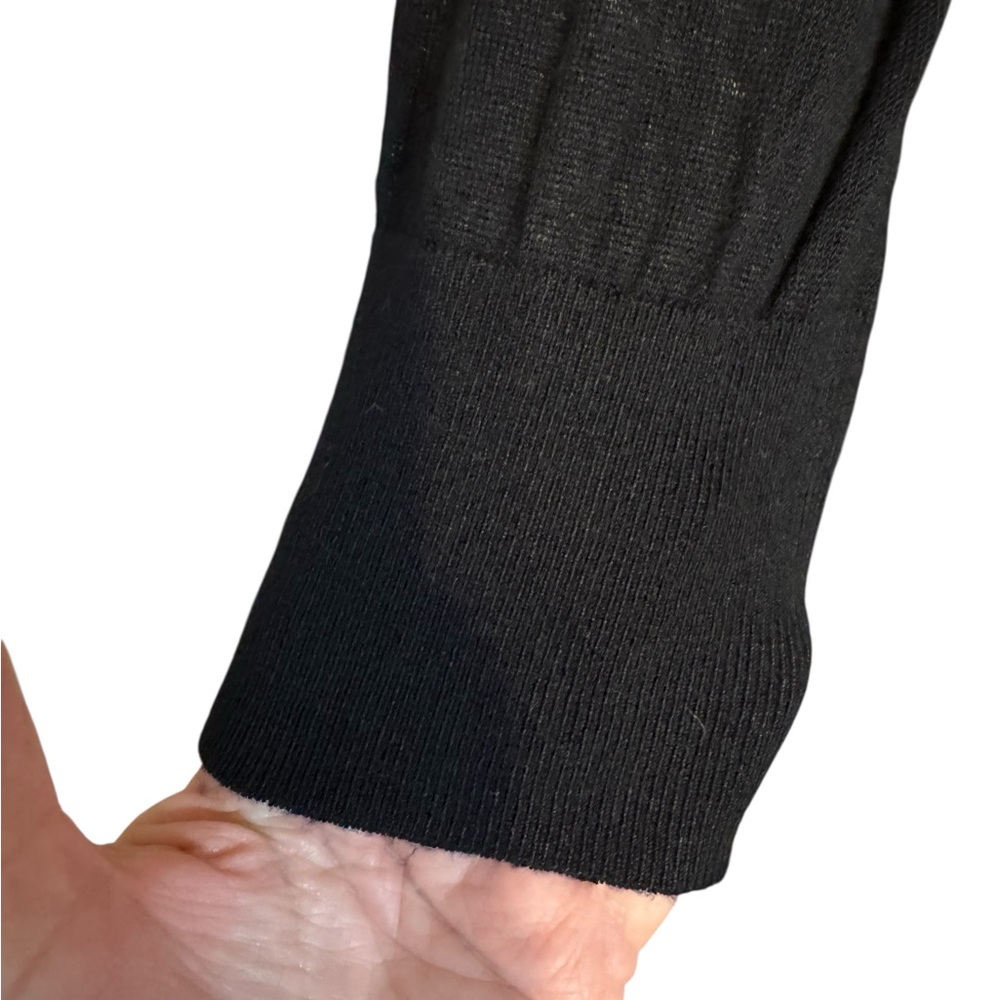 NWT Grace Elements Black/Black Open Front Cardigan Sweater   XLARGE    #I - Picture 7 of 7